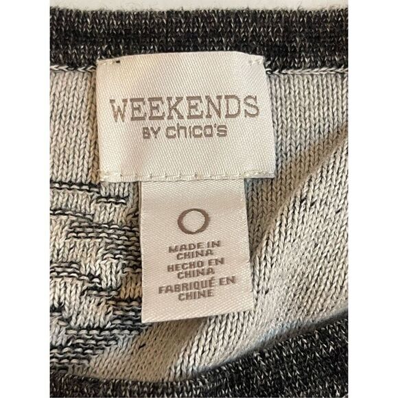 Chicos size 0 small bundle women’s blouse black gray - Picture 9 of 13